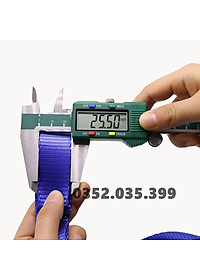 Dây cảo chằng hàng tăng đơ bản 25mm, Có Móc J, dài 1m-8m, tải trọng 1 tấn, chất liệu Polyeter cường lực