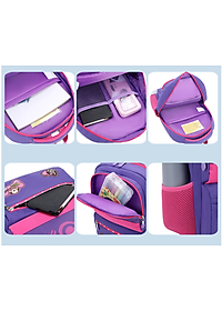 Balo học sinh cấp 1&amp;2 siêu nhẹ chống gù chống nước cao cấp phong cách châu âu