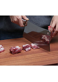 Dao Chặt Xương Cán Inox Bằng Thép 4Cr14 Cao Cấp
