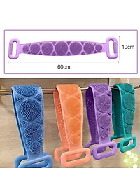 Đai Chà Lưng Silicon Massage Thư Giản Khi Tắm Dùng Cho Mọi Gia Đình - Giao Màu Ngẫu Nhiên