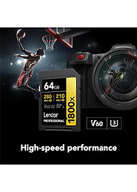 Nơi bán Thẻ nhớ SD Lexar Professional 1800x UHS-II V60 280/210 MB/s (64GB/128GB/256GB)