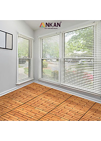 Vỉ Lót Sàn Ban Công Loại Dài 60cm Màu Vàng Thương Hiệu ANKAN Dùng Để Lót Ban Công Sân Vườn Sân Thượng Hành Lang Văn Phòng (1 Vỉ)