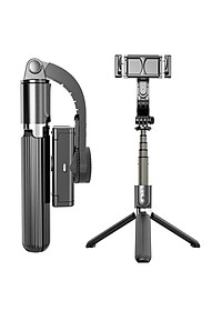 Gậy tự sướng chống rung L08 kiểu gimbal tripod dùng cho điện thoại, selfie chụp ảnh bằng remote Bluetooth 4.0