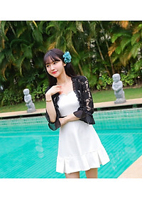 Áo khoác ren tà ngắn 04 C050