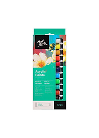 Màu Acrylic Paint Mont Marte Bộ 12/18/24/36 Màu x 12ml