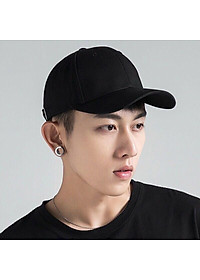 Nón mũ lưỡi trai trơn thời trang nam nữ UNISEX - màu đen trơn - Nón Kết Trơn Nam Nữ Hot Trend