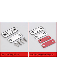 Combo 2 Bộ Nam Châm Hít, Giữ Ngăn Kéo, Cửa Tủ KUNBE, Không Cần Khoan Siêu Tiện Lợi