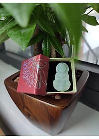 Mặt Dây Chuyền Đá Cẩm Thạch Phật Bà Quan Âm 40mm CV0113