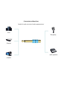 Đầu chuyển Audio 6.5mm Male to RCA Female Vention VDD-C03 - Hàng chính hãng