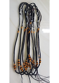 Sợi Dây Đeo cổ mới ĐEN Kiểu dạng rút đẹp Size 3mm x dài trồng cổ Anh Chị tự chỉnh theo ý 23cm - 30cm Phối với mặt Phật, mặt dây chuyền nam nữ đeo được hết rẻ đẹp ạ
