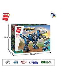 Đồ chơi lắp ghép, xếp hình Qman 4803 - Khủng long biến hình