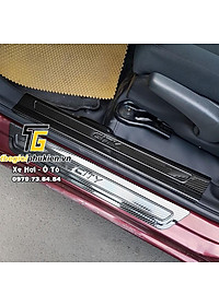 Bộ Ốp bậc cửa, Nẹp bước chân dành cho Honda City 2015-2021 vân Carbon