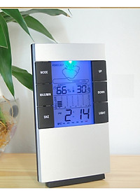 Đồng Hồ Để Bàn Tích Hợp -Nhiệt Kế Điện Tử Và Ẩm Kế Trong Nhà PaKaSa