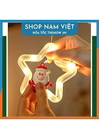 Dây LED Rèm Trang Trí Giáng Sinh 10 Chi Tiết Ngang 3m, Kèm Remote - Chính Hãng NAVIVU