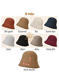 Mũ nón bucket, nón nồi, nón len nữ phong cách Nhật Hàn