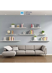[Mua 2 giảm 10%] Kệ Ngang Treo Tường Trang Trí Dài 20 cm Đến 80 cm Kết Cấu Giấu Chân SIB Decor KT001