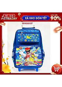 Balo cần kéo đi học cho bé trai tiểu học cấp 1 siêu nhân ABC