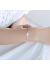 Lắc tay nữ thời trang LT86 xinh xắn hình hoa cúc S925