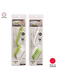 Bàn chải chà sàn nhà tắm và các góc cạnh khó cọ rửa, vệ sinh hàng nội địa Nhật Bản (Made in Japan)