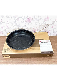 Bộ nồi và chảo chống dính vân đá inox 304 cao cấp Fivestar Plus 5 món nắp kính , tặng 1 vá canh