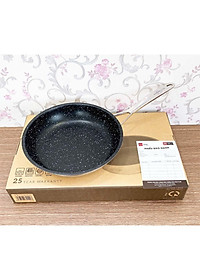 Bộ nồi và chảo chống dính vân đá inox 304 cao cấp Fivestar Plus 5 món nắp kính , tặng 1 vá canh