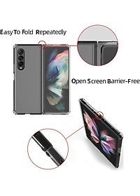 Ốp lưng Maqsafe cho Samsung Galaxy Z Fold 3 hiệu Likgus Maqsafe Magetic Case chống sốc trong suốt hỗ trợ sạc Maqsafe  siêu mỏng 1.5mm, độ trong tuyệt đối, chống trầy xước, chống ố vàng, tản nhiệt tốt - hàng nhập khẩu