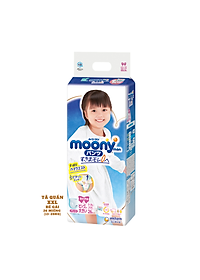 Bỉm - Tã Quần Moony Blue (bé gái) size XXL 26 miếng (Cho bé 13-28kg)