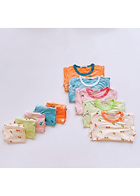 Bộ dài bé trai bé gái đồ ngủ mặc nhà trẻ em nhiều họa tiết thun lạnh MamLa