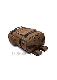 Balo du lịch nam vải canvas cao cấp Dành Cho Đi Học, Dã Ngoại, Đi Phượt, Đựng Laptop (14-17")