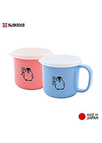 Combo 01 Bát ăn cho bé có quai cầm Kokubo Meal Bowl φ15cm + 01 Cốc nhựa uống nước Nakaya 200ml có nắp silicon mềm - Made in Japan