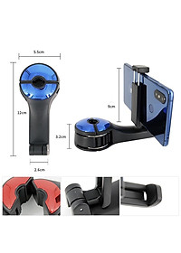 Giá móc treo đa năng kiêm kẹp đỡ điện thoại cài sau ghế ô tô, xe hơi mẫu mới với chốt cài kim loại chắc chắn.