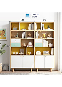 Tủ Sách Gỗ Phong Cách Bắc Âu Thương Hiệu SIB Decor (Nhiều Kích Thước) KSG43
