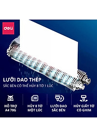 Máy Hủy Tài Liệu Deli Cao Cấp, Máy Hủy Giấy Tờ Card CD Cho Doanh Nghiệp, Văn Phòng, Nhà Trường Hàng Chính Hãng Bảo Mật Thông Tin Dữ Liệu