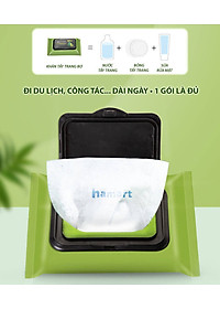 Bịch 80 Khăn Giấy Ướt Tẩy Trang Tinh Dầu Bơ Hamart Sạch Sâu Dưỡng Ẩm Da Mặt Hiệu Quả Tiện Lợi