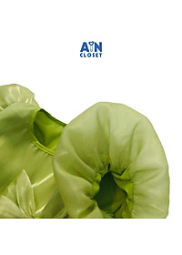 Đầm công chúa bé gái Nơ xanh tay phồng organza - AICDBGO6KIXN - AIN Closet