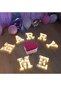 Đèn Led Chữ Cái Loại Lớn 22cm Trang Trí Tiệc Cưới, Sinh Nhật, Nhà Cửa KUNBE - Đủ 26 Chữ Cái A-Z, Các Số Từ 0-9 Và Biểu Tượng Trái Tim Đỏ, ...