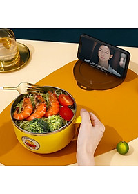 Ca Đựng Cháo Giữ Nhiệt, Ca Úp Mỳ, Tô khuấy Bột Ăn Dặm Cho Bé Hình Vịt Vàng Đáng Yêu - Chính hãng MINIIN 