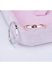 Nhẫn nữ titan không đen bản nhỏ one love ( 1 chiếc )