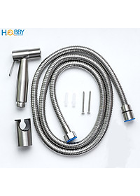 Bộ vòi xịt vệ sinh rửa toilet inox 304 tăng áp Hobby home decor VSR1