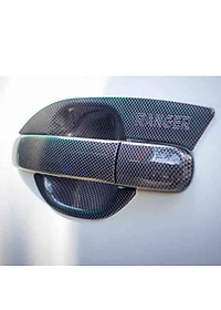 Bộ Ốp Tay Nắm Và Hõm Cửa Vân Carbon Cho Xe Ô Tô - Ford Ranger 2015 - 2021