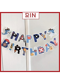 Dây cờ trang trí / Dây cờ treo Sinh nhật – Happy birthday dùng để trang trí nhiều mẫu