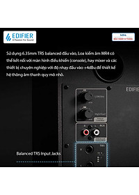 Loa kiểm âm Edifier MR4 Xử lý tín hiệu số Đầu vào TRS balance - Hàng chính hãng