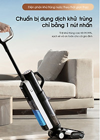 Máy Hút Bụi Lau Sàn Tineco Floor One Switch S6 Hút Bụi Lốc Xoáy, Sấy Khô 70°C Tràn Tràn Viền 2 Cạnh - Hàng Chính Hãng