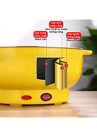 Nồi Lẩu Điện Mini 26cm Bếp Ăn Lẩu Đa Năng Dành Cho Gia Đình Phù Hợp Với 2-3 Người - Hàng Nhập Khẩu
