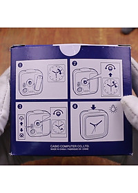 Đồng Hồ Để Bàn Casio TQ-142-1DF Có Báo Thức - Kích Thước ( 7.7×7.2×4.9 cm )