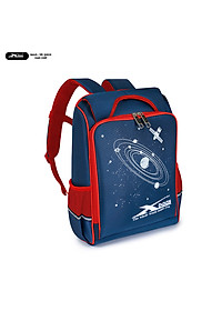 Balo Chống Gù Siêu Nhẹ Cho Bé Tiểu Học Xbags Universe XB3102 Cao Cấp,  Nhiều Ngăn Tiện Dụng, Màu Xanh Phối Đỏ Cá Tính!