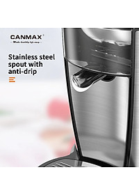 Máy vắt cam cao cấp thương hiệu Canmax CJ-186 - Chất liệu: Inox 304 - Dung tích: 1000ml - Công suất: 120W - Hàng Nhập Khẩu