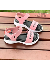 Dép quai hậu sandal bé gái KENTO quai ngang kiểu dán êm nhẹ phong cách Hàn Quốc cho học sinh nữ 8 - 15 tuổi SG63