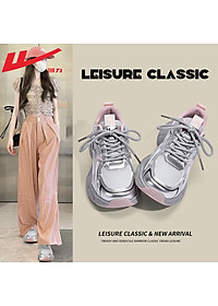 Giày thể thao nữ đế êm nhẹ, thoáng khí đế cao su đúc, chống trơn trượt hạn chế mòn  – GNU2102