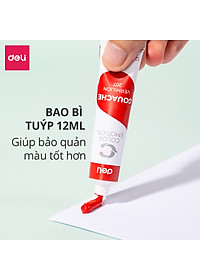 Màu bột Gouache Deli dạng tuýp 12ml Deli - 5/12/24 màu - 1 hộp - EC11 .